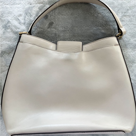 Kate Spade Cream Bag with Purple and Yellow Floral Design - Picture 4 of 6